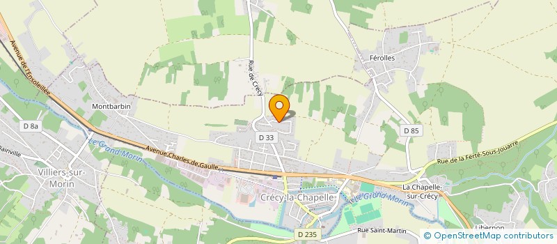 localisation de l'entreprise MONSIEUR PIERRE LESAGE  CRECY-LA-CHAPELLE