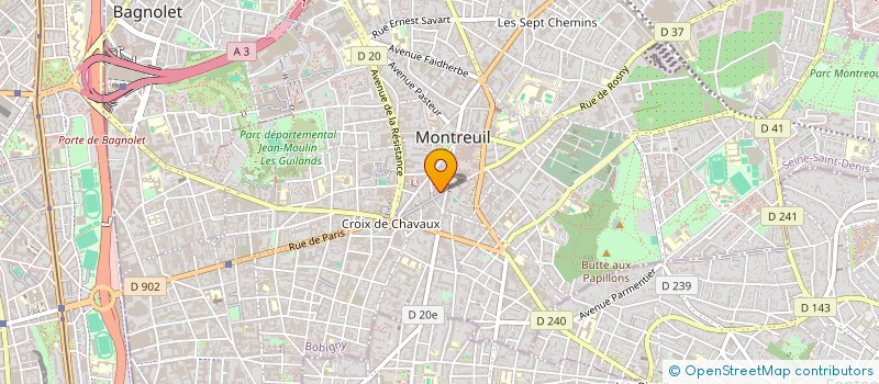 localisation de l'entreprise MONSIEUR PIERRE LESSCHAEVE à MONTREUIL