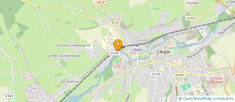localisation de l'entreprise MONSIEUR PIERRE LESSIRARD à L'AIGLE
