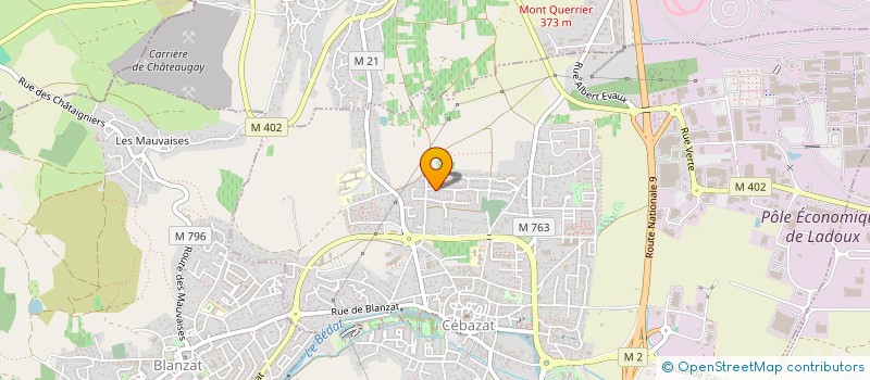 localisation de l'entreprise MONSIEUR PIERRE LEVADOUX  CEBAZAT