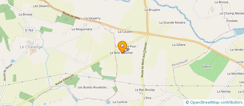 localisation de l'entreprise MONSIEUR PIERRE LEVEQUE à MONTCHEVREL