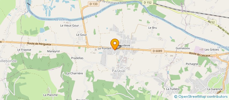 localisation de l'entreprise MONSIEUR PIERRE LEVERD  TERRASSON-LAVILLEDIEU