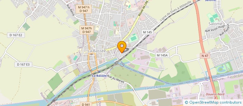 localisation de l'entreprise MONSIEUR PIERRE LEVIER  SALOME