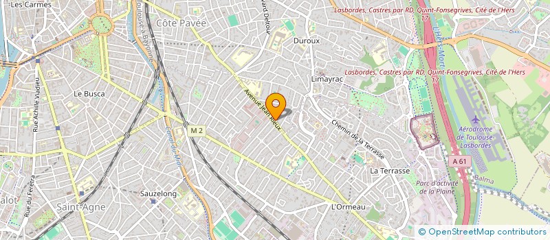 localisation de l'entreprise MONSIEUR PIERRE LEYRAT  TOULOUSE