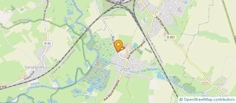 localisation de l'entreprise MONSIEUR PIERRE LIBERT  LEVAL