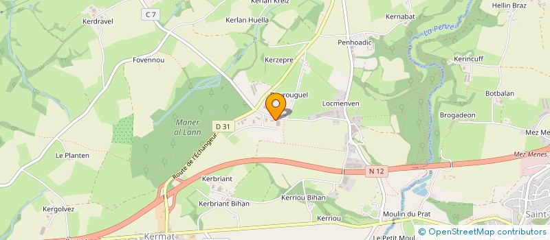 localisation de l'entreprise MONSIEUR PIERRE LION  PLOUNEOUR-MENEZ