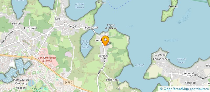 localisation de l'entreprise MONSIEUR PIERRE-LO C KERINO  ARZON