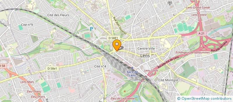 localisation de l'entreprise MONSIEUR PIERRE LOEUL  LENS