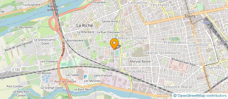 localisation de l'entreprise MONSIEUR PIERRE LOGNON  TOURS