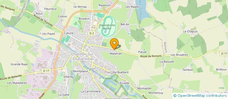 localisation de l'entreprise MONSIEUR PIERRE LOMBARD  CHATILLON-SUR-CHALARONNE