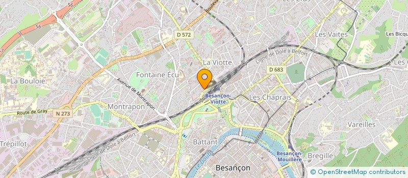 localisation de l'entreprise MONSIEUR PIERRE LONCHAMPT  BESANCON
