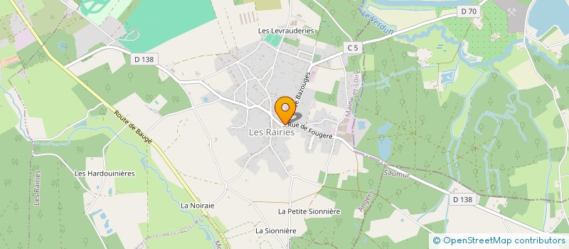 localisation de l'entreprise MONSIEUR PIERRE LONDES  LES RAIRIES