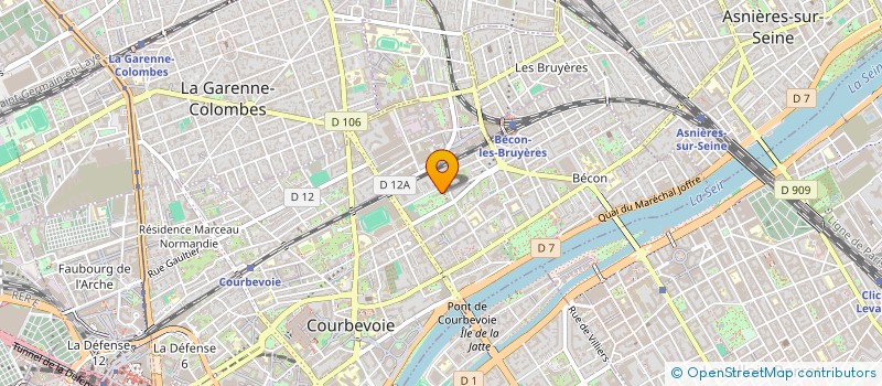 localisation de l'entreprise MONSIEUR PIERRE LONGUEVILLE  COURBEVOIE
