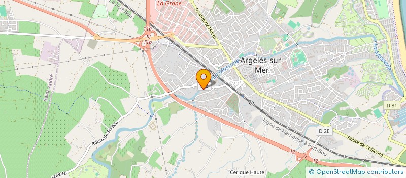 localisation de l'entreprise MONSIEUR PIERRE LOPEZ  ARGELES-SUR-MER