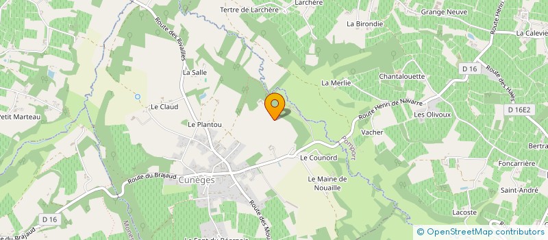 localisation de l'entreprise MONSIEUR PIERRE LORENZON  CUNEGES