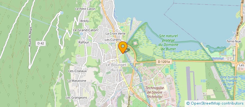 localisation de l'entreprise MONSIEUR PIERRE LORILLOU  LE BOURGET-DU-LAC