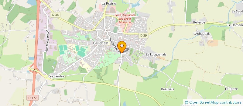 localisation de l'entreprise MONSIEUR PIERRE LOU ROBIN DUFRESNE  GUICHEN