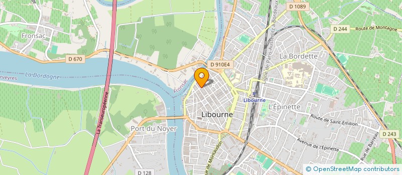 localisation de l'entreprise MONSIEUR PIERRE LOUBERE  LIBOURNE