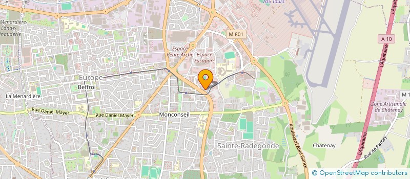 localisation de l'entreprise MONSIEUR PIERRE-LOUIS BARATTE  TOURS