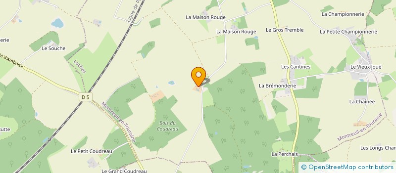 localisation de l'entreprise MONSIEUR PIERRE-LOUIS BELLOY à MONTREUIL-EN-TOURAINE