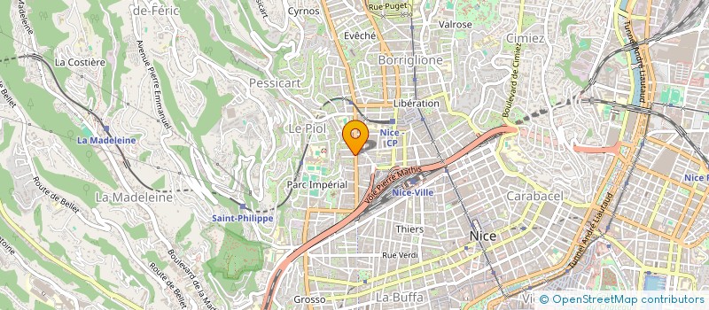 localisation de l'entreprise MONSIEUR PIERRE-LOUIS BERNARDI  NICE