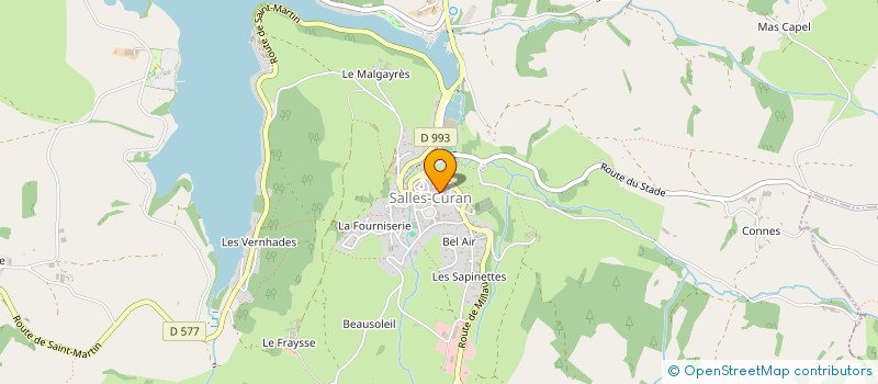 localisation de l'entreprise MONSIEUR PIERRE-LOUIS BOUSQUET  SALLES-CURAN