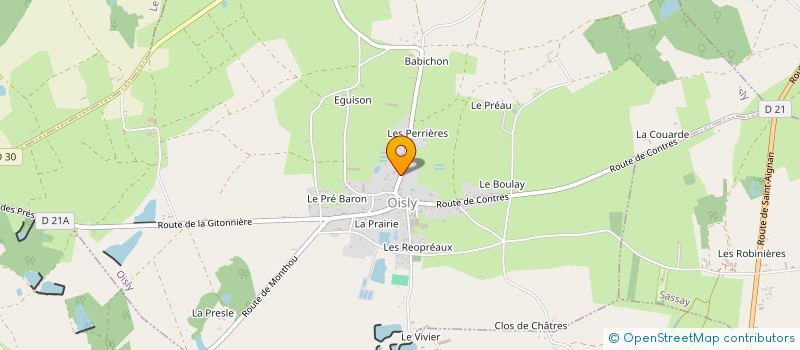 localisation de l'entreprise MONSIEUR PIERRE-LOUIS CHAUMAIS  OISLY