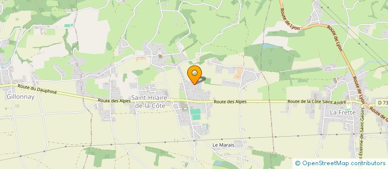 localisation de l'entreprise MONSIEUR PIERRE LOUIS CHAVRIER  SAINT-HILAIRE-DE-LA-COTE