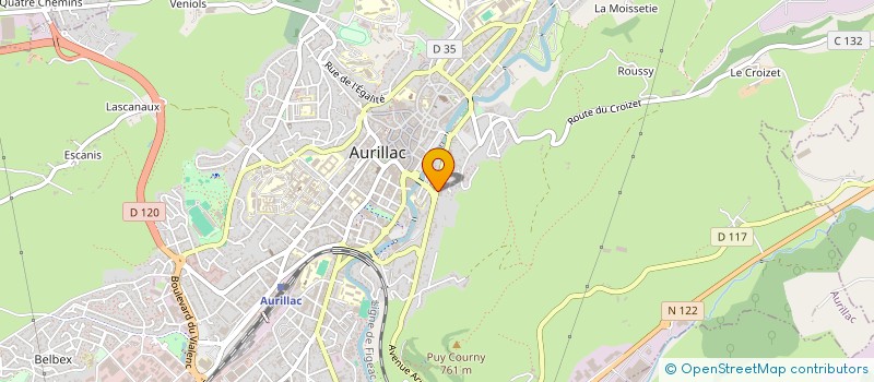 localisation de l'entreprise MONSIEUR PIERRE-LOUIS CLOUET à AURILLAC