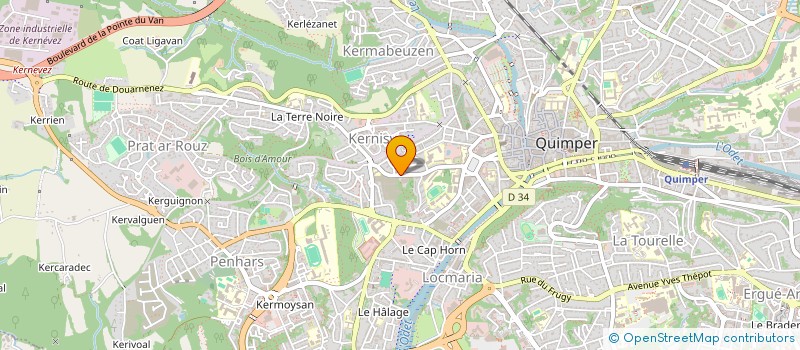 localisation de l'entreprise MONSIEUR PIERRE-LOUIS COIC à QUIMPER