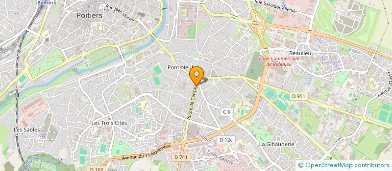 localisation de l'entreprise MONSIEUR PIERRE-LOUIS DAUVERGNE  POITIERS