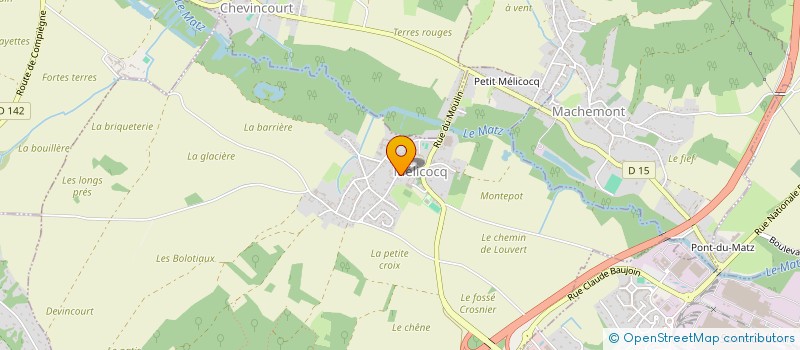 localisation de l'entreprise MONSIEUR PIERRE-LOUIS DECARNELLE  MELICOCQ