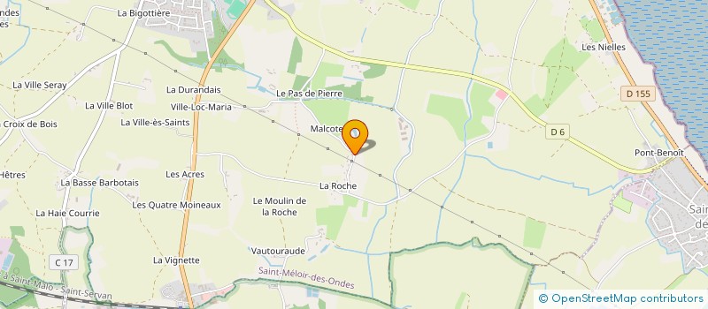 localisation de l'entreprise MONSIEUR PIERRE-LOUIS DELAHAYE  SAINT-MELOIR-DES-ONDES