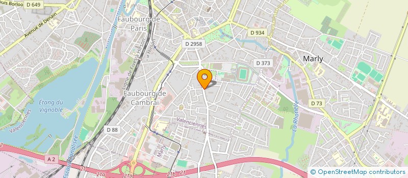 localisation de l'entreprise MONSIEUR PIERRE-LOUIS DUPONT  VALENCIENNES