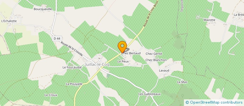 localisation de l'entreprise MONSIEUR PIERRE-LOUIS DUTILLET à JUILLAC-LE-COQ