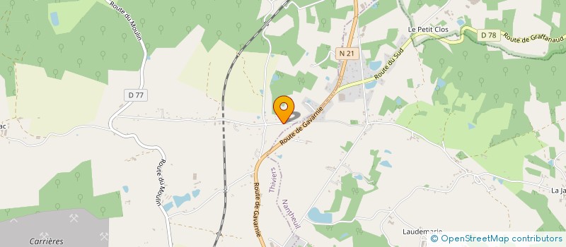 localisation de l'entreprise MONSIEUR PIERRE-LOUIS GUICHARD  THIVIERS