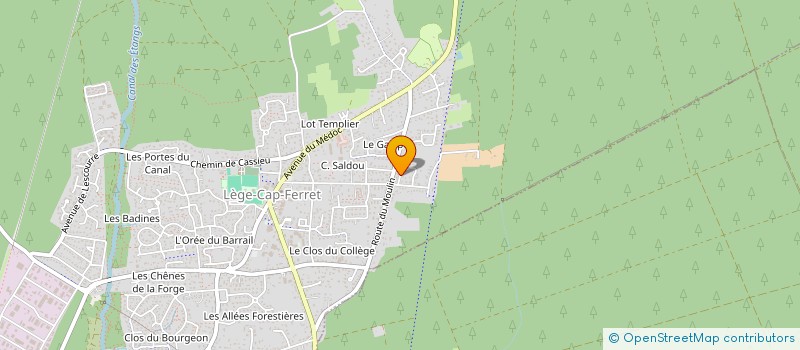 localisation de l'entreprise MONSIEUR PIERRE LOUIS MAZERES  LEGE-CAP-FERRET