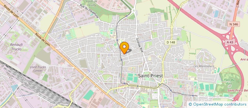 localisation de l'entreprise MONSIEUR PIERRE-LOUIS MEUNIER  SAINT-PRIEST