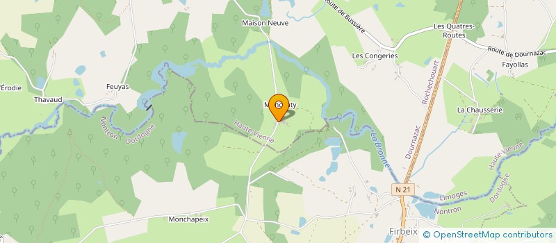 localisation de l'entreprise MONSIEUR PIERRE-LOUIS NANOT  DOURNAZAC