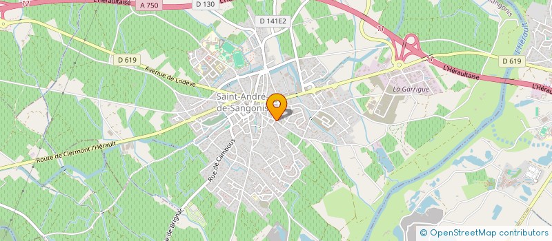 localisation de l'entreprise MONSIEUR PIERRE-LOUIS RAIMBAULT  SAINT-ANDRE-DE-SANGONIS