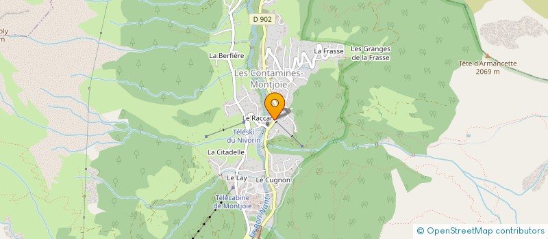 localisation de l'entreprise MONSIEUR PIERRE LOUIS RAMEL  LES CONTAMINES-MONTJOIE