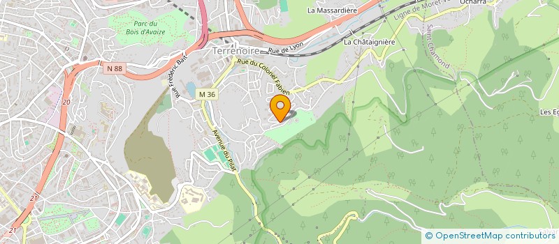 localisation de l'entreprise MONSIEUR PIERRE LOUIS RICHARD à SAINT-ETIENNE