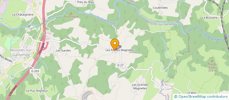 localisation de l'entreprise MONSIEUR PIERRE-LOUIS RIFFAUD à BESSINES-SUR-GARTEMPE