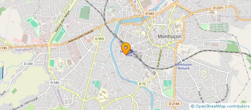 localisation de l'entreprise MONSIEUR PIERRE LOUIS SCHERRER à MONTLUCON