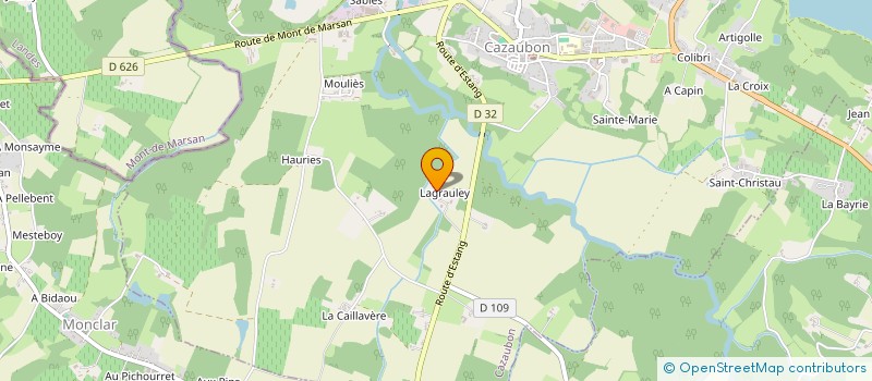 localisation de l'entreprise MONSIEUR PIERRE LOUIT  CAZAUBON