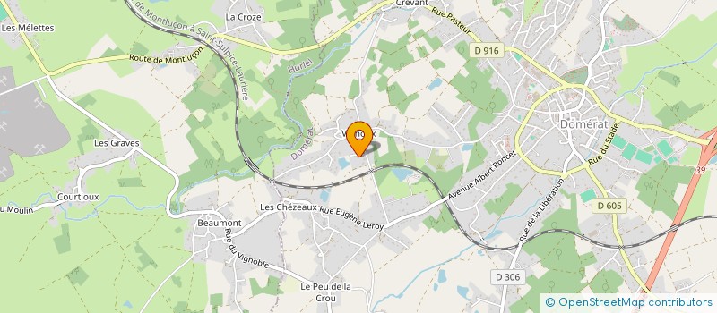 localisation de l'entreprise MONSIEUR PIERRE-LOUP GAUMY à DOMERAT