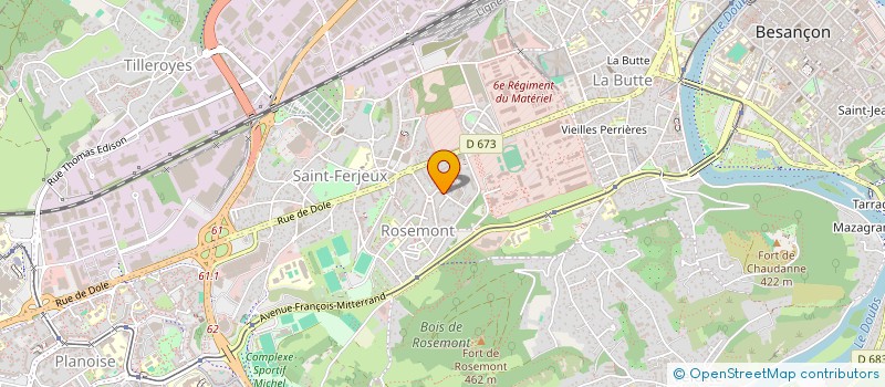 localisation de l'entreprise MONSIEUR PIERRE LOUVET à BESANCON