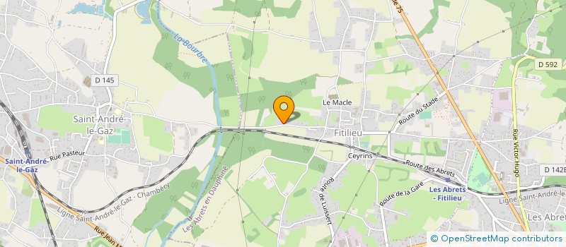 localisation de l'entreprise MONSIEUR PIERRE LUBIATO  LES ABRETS-EN-DAUPHINE