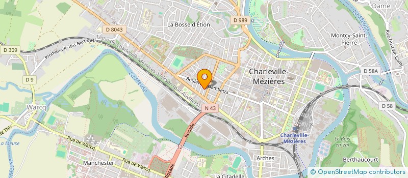 localisation de l'entreprise MONSIEUR PIERRE-LUC CHARLIER à CHARLEVILLE-MEZIERES