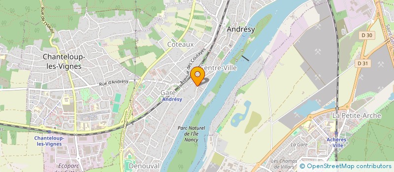 localisation de l'entreprise MONSIEUR PIERRE-LUC FOURIER  ANDRESY